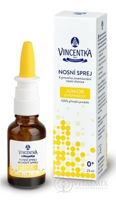 VINCENTKA NOSOVÝ SPREJ JUNIOR hypotonický 1x25 ml