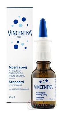 VINCENTKA NOSOVÝ SPREJ STANDARD hypotonický 1x25 ml