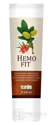 VIRDE HEMOFIT gél, dubová kôra s rakytníkom 1x100 ml