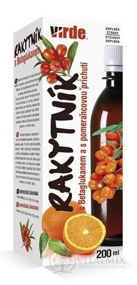 VIRDE RAKYTNÍK s betaglukánom s pomarančovou príchuťou 1x200 ml