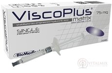 ViscoPlus Matrix 2,5% hyaluronát sodný v injekčnej striekačke, viskoelastický intraartikulárny roztok 1x3 ml