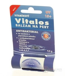 VITALOS Balzam na pery antibakterial SPF 15 vitamínový 1x1 ks