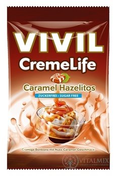 VIVIL BONBONS CREME LIFE CLASSIC drops s orieškovo-karamelovou príchuťou, bez cukru 1x110 g