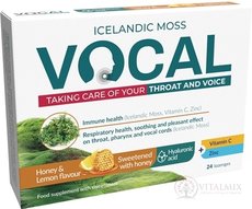 VOCAL HA pastilky s príchuťou medu a citrónu 1x24 ks