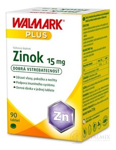 WALMARK Zinok 15 mg tbl 1x90 ks