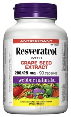 Webber Naturals Resveratrol cps 1x90 ks