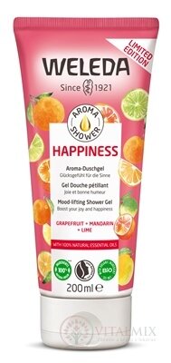 WELEDA Aroma shower HAPPINESS sprchový gél (grapefruit, mandarin,lime) 1x200 ml