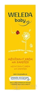 WELEDA baby NECHTÍKOVÝ dojčenský krém na zapareniny (na zadoček) bio-Calendula 1x75 ml