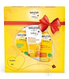 WELEDA NECHTÍKOVÝ dojčenský SET (kúpeľ 200 ml + olej 200 ml + krém 75 ml) 1x1 set