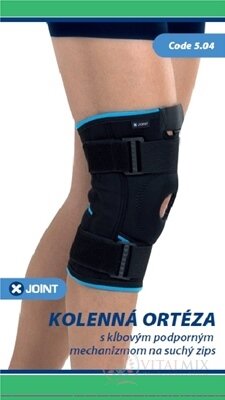 X-JOINT 504 Ortéza kolenná veľkosť M (34-37 cm) s kĺbovým podporným mechanizmom na suchý zips 1x1 ks