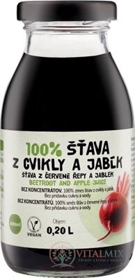 zdravo 100% ŠŤAVA Z CVIKLY A JABĹK 1x200 ml