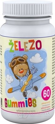 ŽELEZO Gummies - Clinical pektínové bonbóny s hroznovou príchuťou 1x60 ks