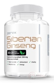 Zerex Sibírsky ženšen cps, extrakt z koreňa, 1x100 ks