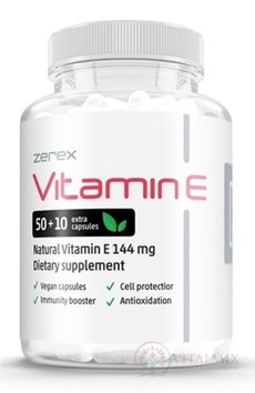 Zerex Vitamín E cps v prírodnej forme 1x60 ks