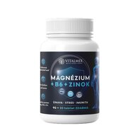 VITALMIX MAGNÉZIUM+B6+ZINOK 90+20tbl ZDARMA - proti kŕčom a únave