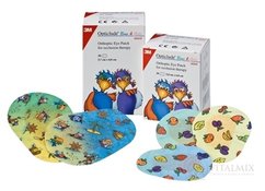 3M Opticlude Boys&Girls Mini očná náplasť 5x6 cm, detský motív, ortoptická, na liečbu strabizmu 1x30 ks