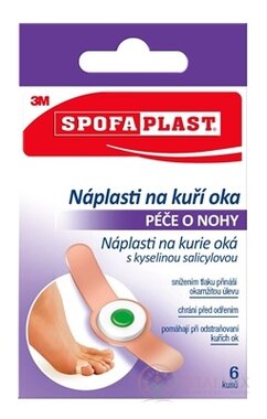 3M SPOFAPLAST č.183 Náplasť na kurie oká (inov. 2020) 1x6 ks