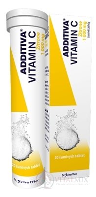 ADDITIVA VITAMÍN C 1000 mg Zitrone tbl eff 1x20 ks