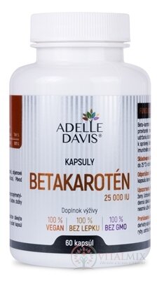 Adelle Davis BETAKAROTÉN 25000 IU cps 1x60 ks