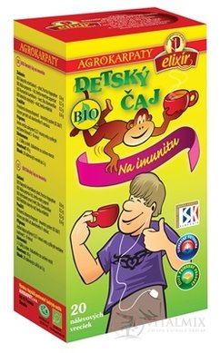 AGROKARPATY DETSKÝ ČAJ BIO Na imunitu čistý prírodný produkt, 20x2 g (40 g)