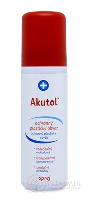 Akutol spray plastický obväz ochranný, sprej s hnacím plynom, 1x60 ml