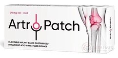Artro-Patch Implantát na báze HA 90 mg/3 ml v predplnenej injekčnej striekačke, na náhradu synoviálnej tekutiny (30 mg/ml) 1x3 ml