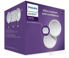 AVENT Ultra comfort PRSNÉ VLOŽKY jednorazové, absorpčné, laktačné, do podprsenky, 1x60 ks