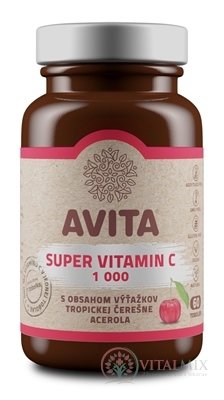 AVITA SUPER VITAMIN C 1000 mg cps (s výťažkom aceroly) 1x60 ks