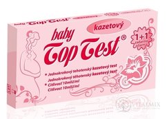 Baby Top Test tehotenský kazetový jednokrokový (1+1 zadarmo), 1x2 ks