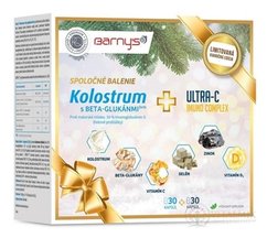 Barny's KOLOSTRUM s beta-glukánmi + ULTRA-C IMUNO cps (Vianočné balenie) 2x30 (60 ks)