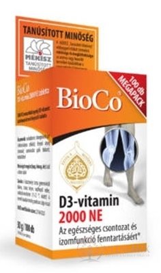BioCo Vitamín D3 2000 NE tbl 1x100 ks