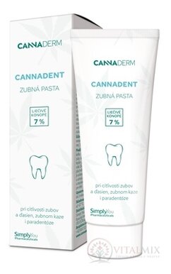 Cannaderm CANNADENT zubná pasta ošetrujúca 1x75 g