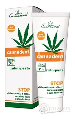 Cannaderm CANNADENT zubná pasta ošetrujúca 1x75 g