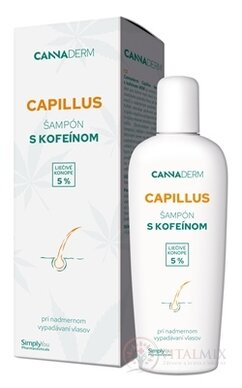 Cannaderm CAPILLUS šampón s kofeínom NEW pri vypadávaní vlasov 1x150 ml