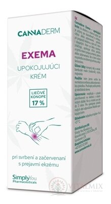 Cannaderm EXEMA upokojujúci krém na ekzémy 1x50 g