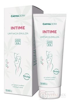 Cannaderm INTIME umývacia emulzia na intímnu hygienu 1x200 ml