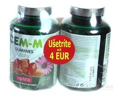 CEM-M GUMMIES IMUNITA želatínové multivitamíny s Echinaceou (zľava 4€) 2x60 (120 ks)