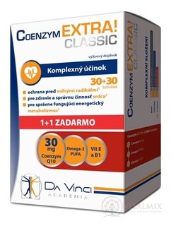 COENZYM EXTRA CLASSIC 30MG - DA VINCI cps 30+30 zadarmo (60 ks)