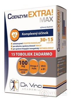 COENZYM EXTRA MAX 100MG - DA VINCI cps 30+15 zadarmo (45 ks)