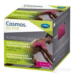 Cosmos ACTIVE Kineziologická tejpovacia páska ružová (5 cm x 5 m) 1x1 ks