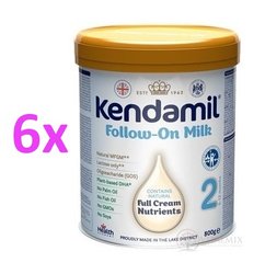 KENDAMIL DOJČENSKÉ MLIEKO 2 DHA+ 6x800G 