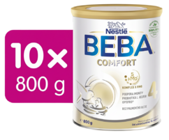 BEBA COMFORT 4, 5HMO, mliečna výživa pre malé deti, 10 × 800 g
