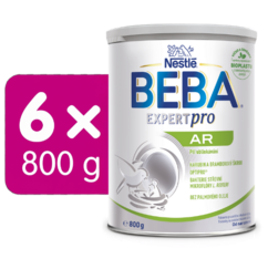 BEBA EXPERTpro AR pri odgrckávaní, dojčenská mliečna výživa, potraviny na osobitné lekárske účely, od narodenia, 6x800G