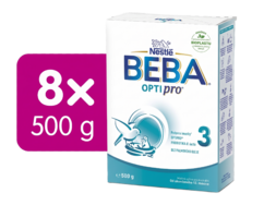 BEBA OPTIPRO® 3 mlieko pre batoľatá, 500 g, 8ks