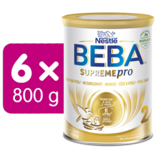 BEBA SUPREMEpro 2, 6 HMO, následné dojčenské mlieko, 6x800G