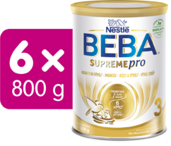 BEBA SUPREMEpro 3, 6HMO, mlieko pre malé deti 6x800G