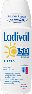 Ladival ALLERG SPF 50+ sprej na ochranu kože pred slnkom 1x150 ml