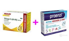 OMEGA 3 FORTE CPS 120+60 CPS + ZDARMA Proenzi ACTIVE KOLAGÉN 11 000 1x14ks