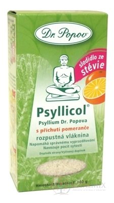 DR. POPOV PSYLLICOL POMARANČ rozpustná vláknina 1x100 g