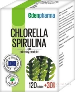 EDENPharma CHLORELLA+SPIRULINA tbl 120 + 30 zadarmo (150 ks)